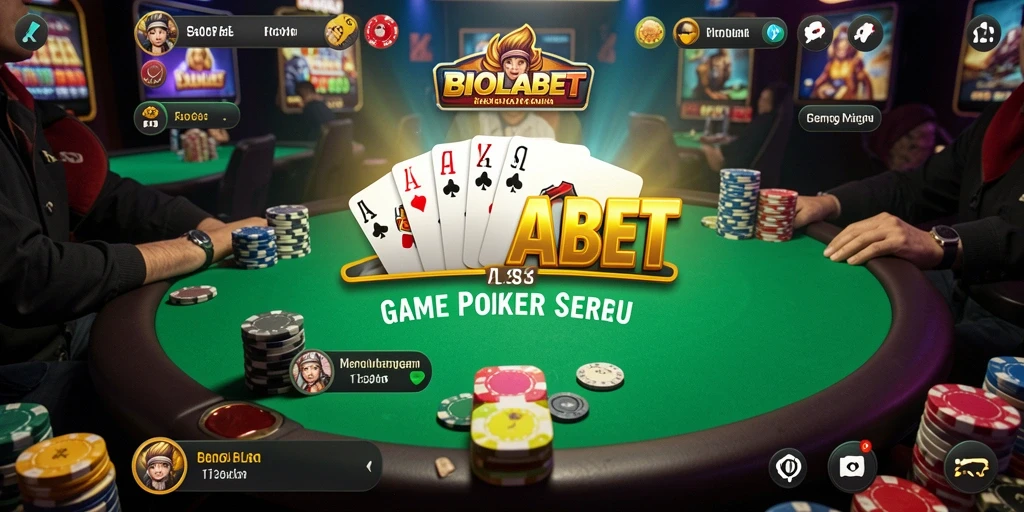Tampilan gameplay seru dari permainan Poker di BIOLABET.