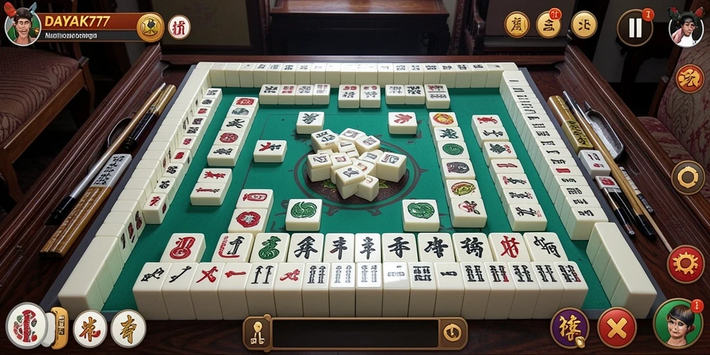 Tampilan gameplay Mahjong yang menantang dan menarik.