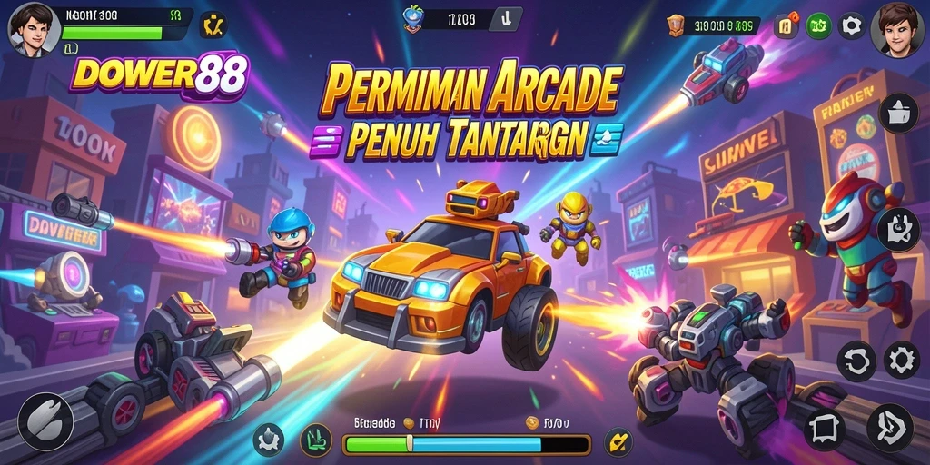 Tampilan gameplay DOWER88 yang penuh aksi dan tantangan seru.