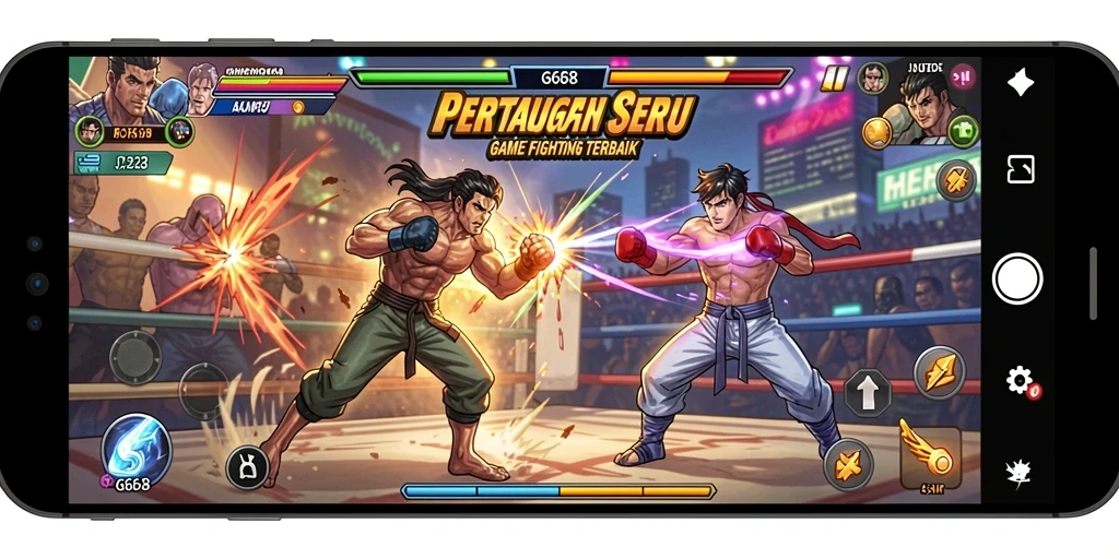 Gameplay G668 menampilkan adu teknik bertarung yang epik dan mendebarkan.