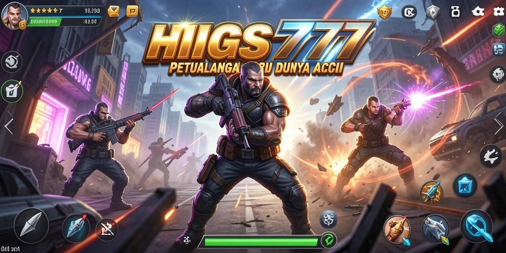 Tampilan mendebarkan dari gameplay HIGGS777 dengan aksi cepat.