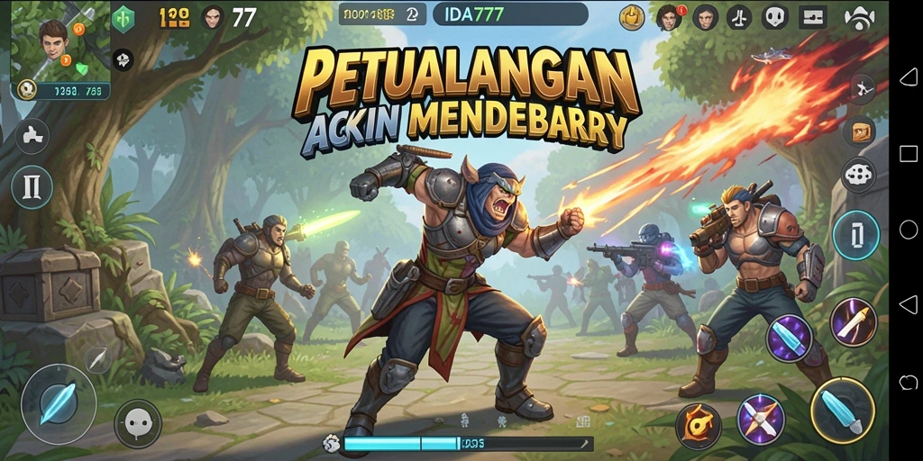 Screenshot menampilkan gameplay mendebarkan dari IDA777.