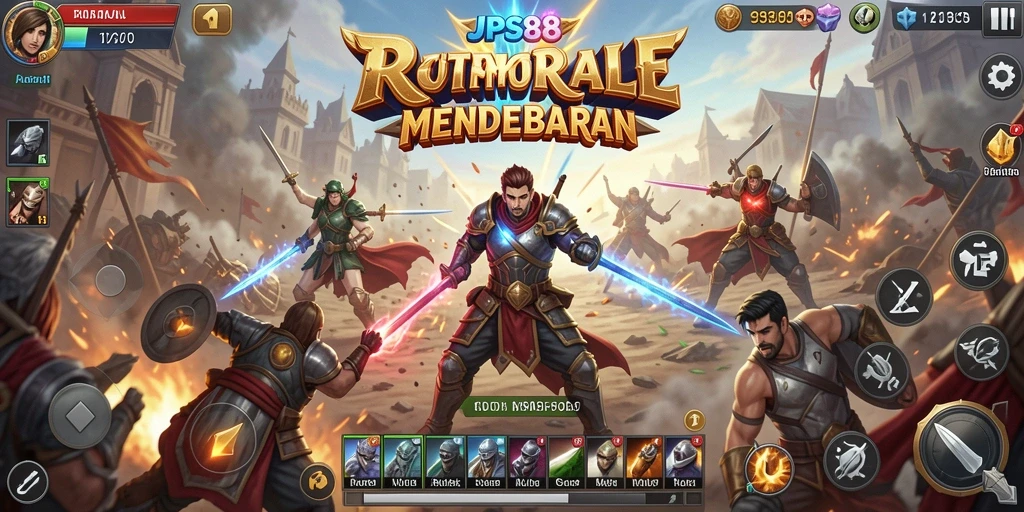 Tampilan gameplay seru dari JPS88 di medan pertempuran.