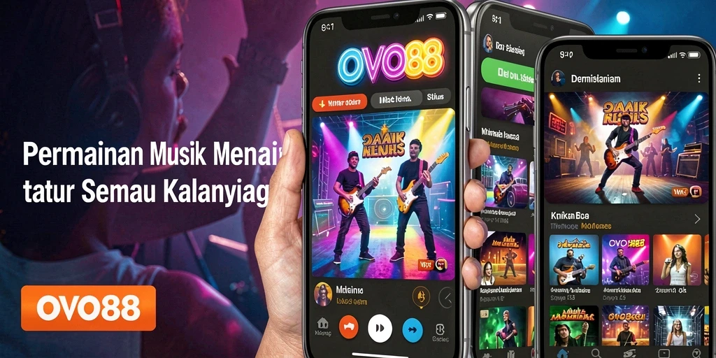 Screenshot gameplay OVO88 menampilkan pengguna menikmati permainan musik.