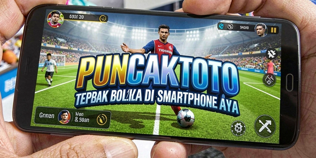 Tampilan aksi mendebarkan dalam pertandingan sepak bola.