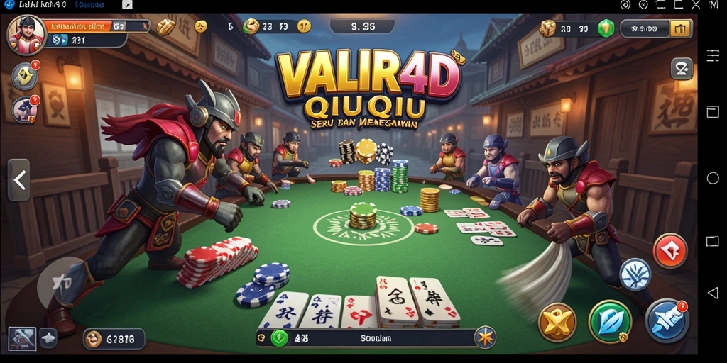 Tampilan gameplay QiuQiu yang menarik dan kompetitif di VALIR4D.